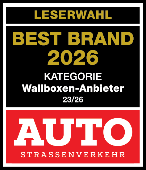 Testsiegel Best Brand Wallbox-Anbieter 2026 Testsiegel Best Brand Wallbox-Anbieter 2026