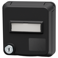 MENNEKES  Socles de prises de données Cepex avec serrure et champ d’étiquetage, noir profond 4645