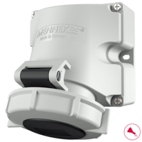 MENNEKES  Socle de prise de courant saillie avec TwinCONTACT 9123
