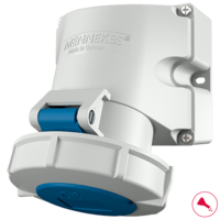 MENNEKES  Socle de prise de courant saillie avec TwinCONTACT 9151
