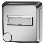 MENNEKES Socle de prise de courant semi-encastré Cepex avec champ d’étiquetage, gris clair 4845ME