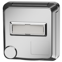 MENNEKES  Socle de prise de courant semi-encastré Cepex avec champ d’étiquetage, gris clair 4845ME