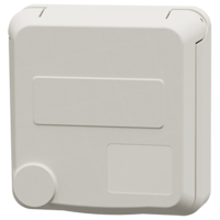 MENNEKES  Socle de prise de courant normalisé Cepex semi-encastré, blanc perle 4509