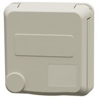 MENNEKES  Socle de prise de courant normalisé Cepex semi-encastré, blanc perle 4501
