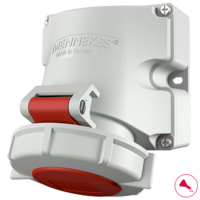 MENNEKES  Socle de prise de courant saillie avec TwinCONTACT 9122