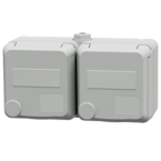 MENNEKES Prise double normalisée Cepex, gris clair 4483