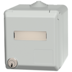 MENNEKES Socle de prise de courant Cepex SCHUKO®, gris 4976