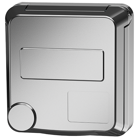 MENNEKES Socle de prise de courant semi-encastré Cepex SCHUKO®, blanc perle 4584